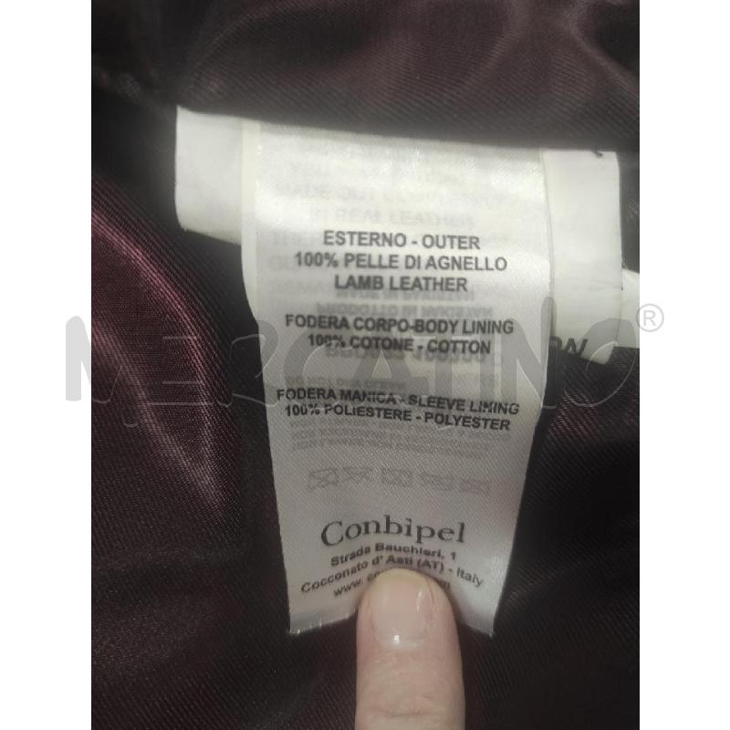 GIACCA DONNA PELLE CONBIPEL BORDEAUX TG. 42 SLIM  | Mercatino dell'Usato Salerno torrione 4