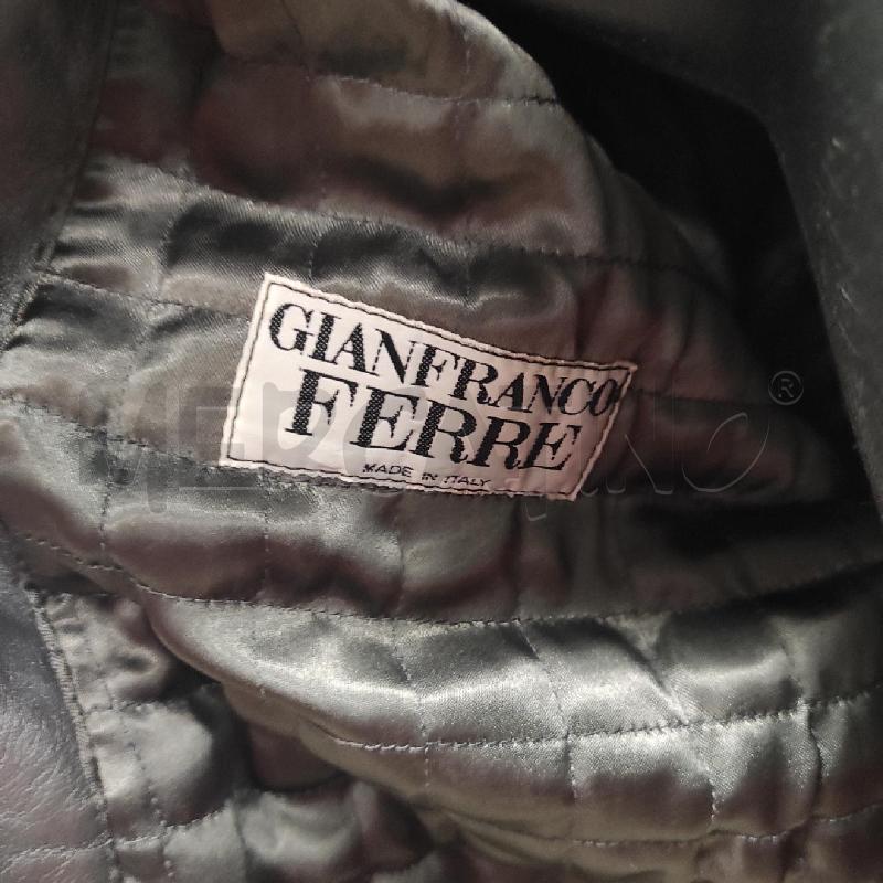 GIACCA DONNA PELLE GIANFRANCO FERRE GRIGIO METALLIZZATO TG. 42 | Mercatino dell'Usato Salerno torrione 2
