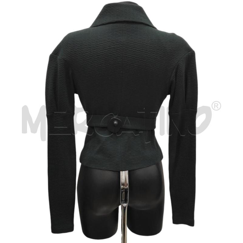 GIACCA DONNA PINKO VERDE PETROLIO CON CINTURA TG. 40 | Mercatino dell'Usato Salerno torrione 2