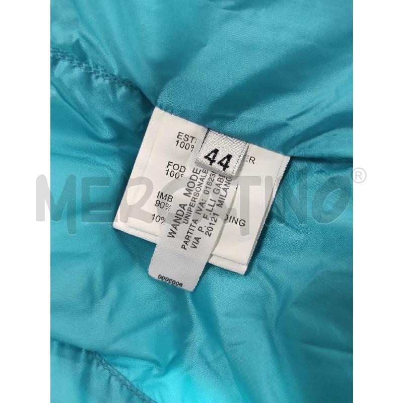 GIACCA DONNA PIUMINO CLIPS 100GR AZZURRO TG 44 | Mercatino dell'Usato Salerno torrione 4