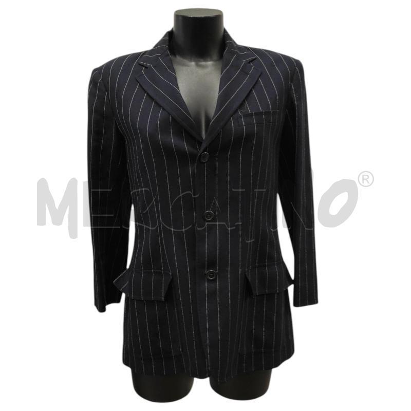 GIACCA DONNA RALPH LAUREN BLU GESSATA TG. 6 | Mercatino dell'Usato Salerno torrione 1