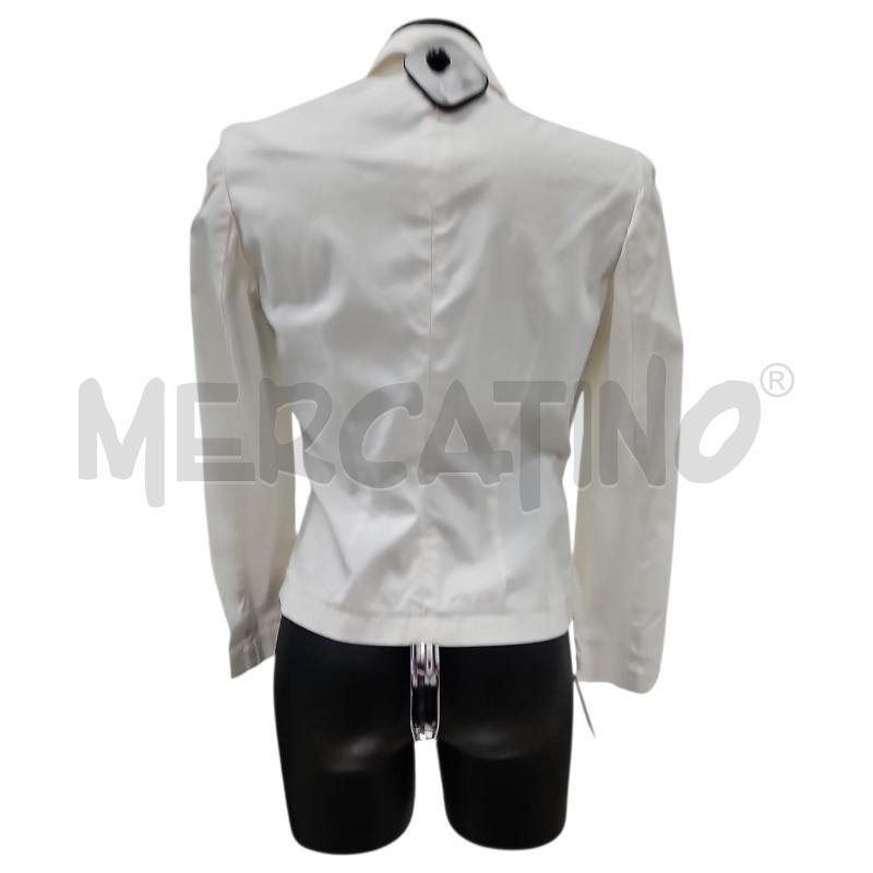 GIACCA DONNA SISLEY BIANCA AVVITATA TASHE ARRICCIATE TG.M | Mercatino dell'Usato Salerno torrione 2