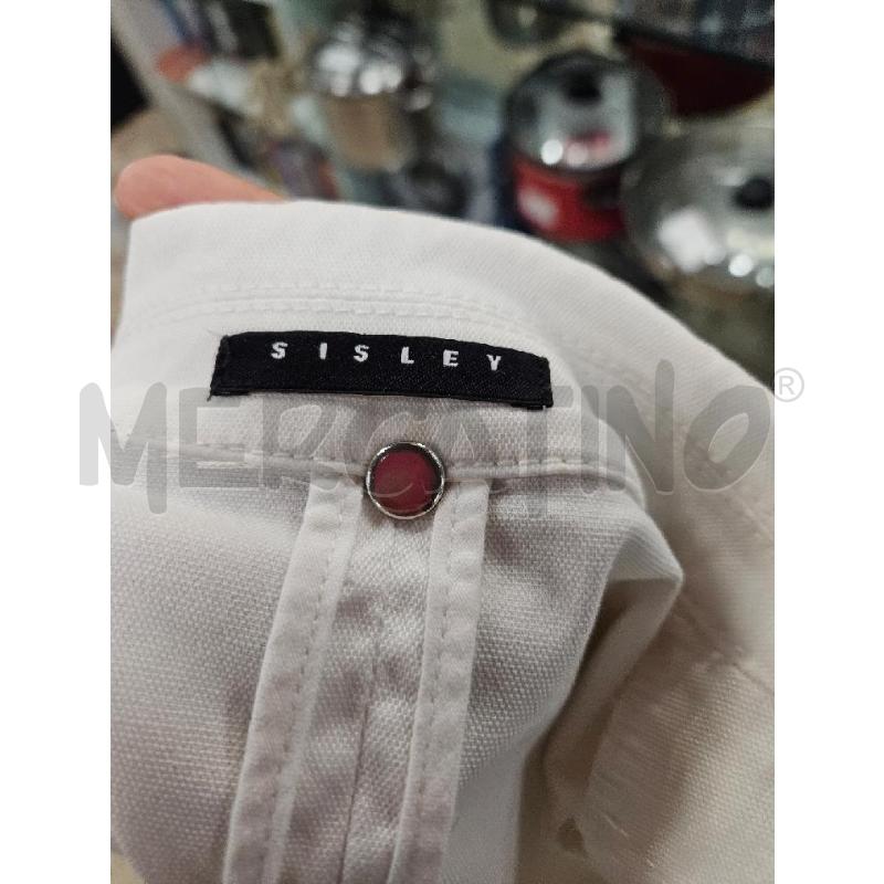 GIACCA DONNA SISLEY BIANCA AVVITATA TASHE ARRICCIATE TG.M | Mercatino dell'Usato Salerno torrione 3