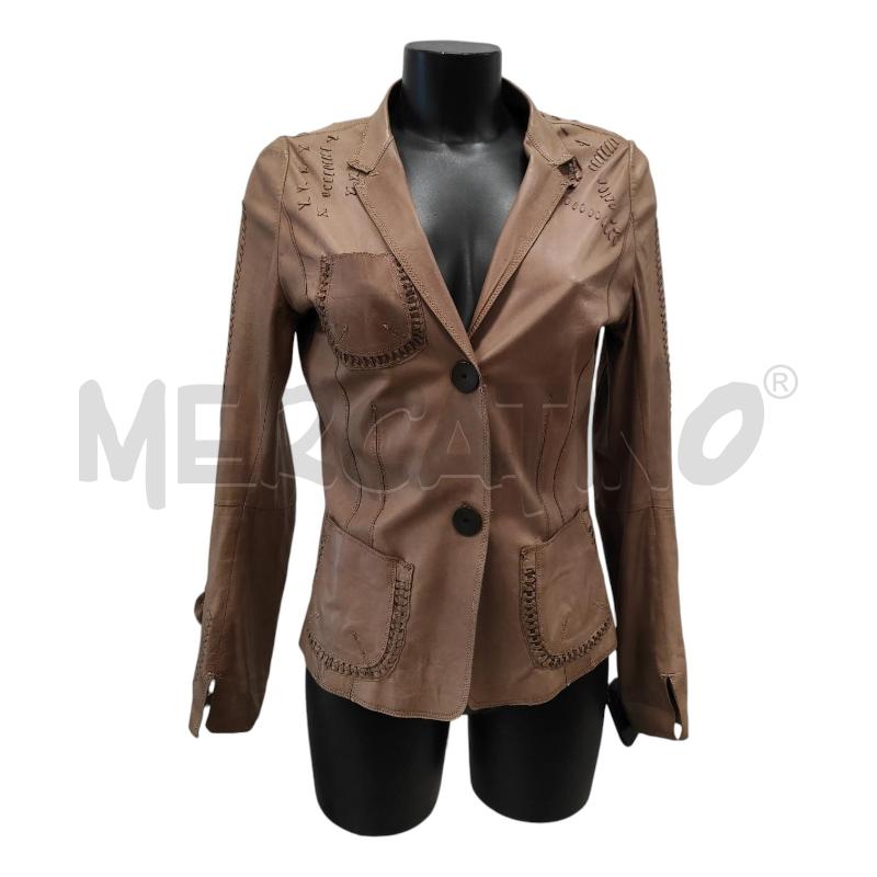GIACCA DONNA SYLVIE SCHIMMEL MARRONE TG. 42 | Mercatino dell'Usato Salerno torrione 1