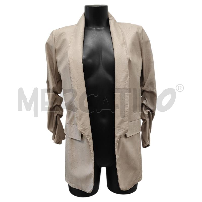 GIACCA DONNA VICOLO SIMILPELLE BEIGE TG. M | Mercatino dell'Usato Salerno torrione 1