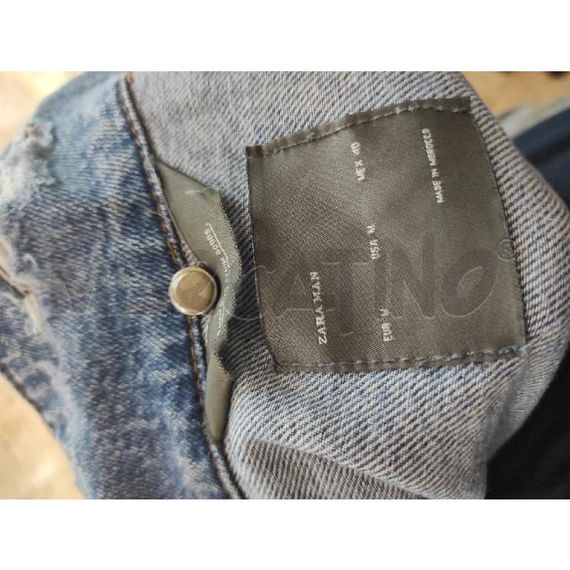 GIACCA JEANS UOMO ZARA ROSE E STRAPPI TG. M | Mercatino dell'Usato Salerno torrione 2