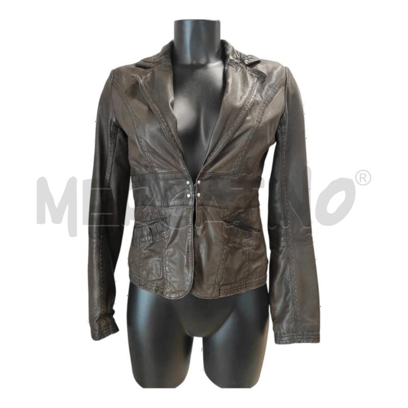 GIACCA PELLE DONNA MAX & CO MARRONE PELLE TG 40 | Mercatino dell'Usato Salerno torrione 1