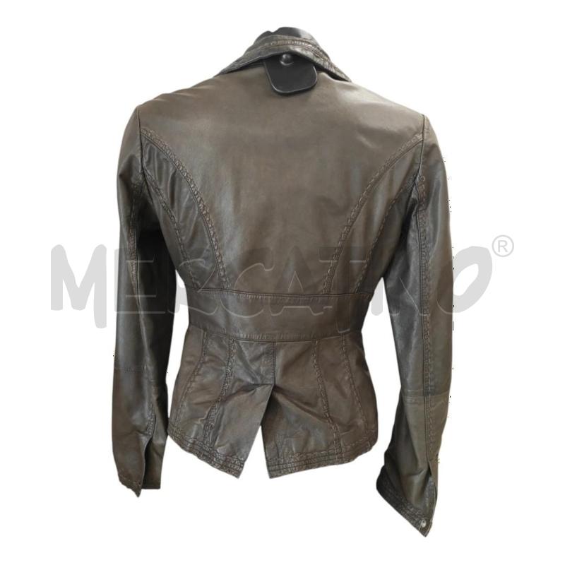 GIACCA PELLE DONNA MAX & CO MARRONE PELLE TG 40 | Mercatino dell'Usato Salerno torrione 2