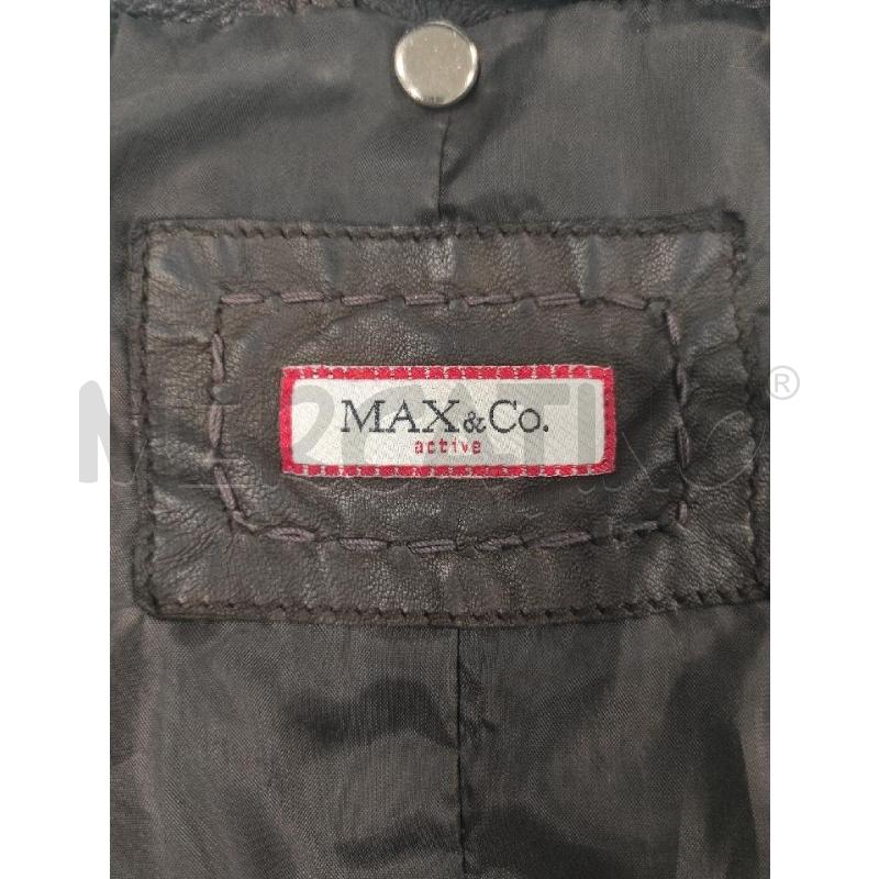 GIACCA PELLE DONNA MAX & CO MARRONE PELLE TG 40 | Mercatino dell'Usato Salerno torrione 3