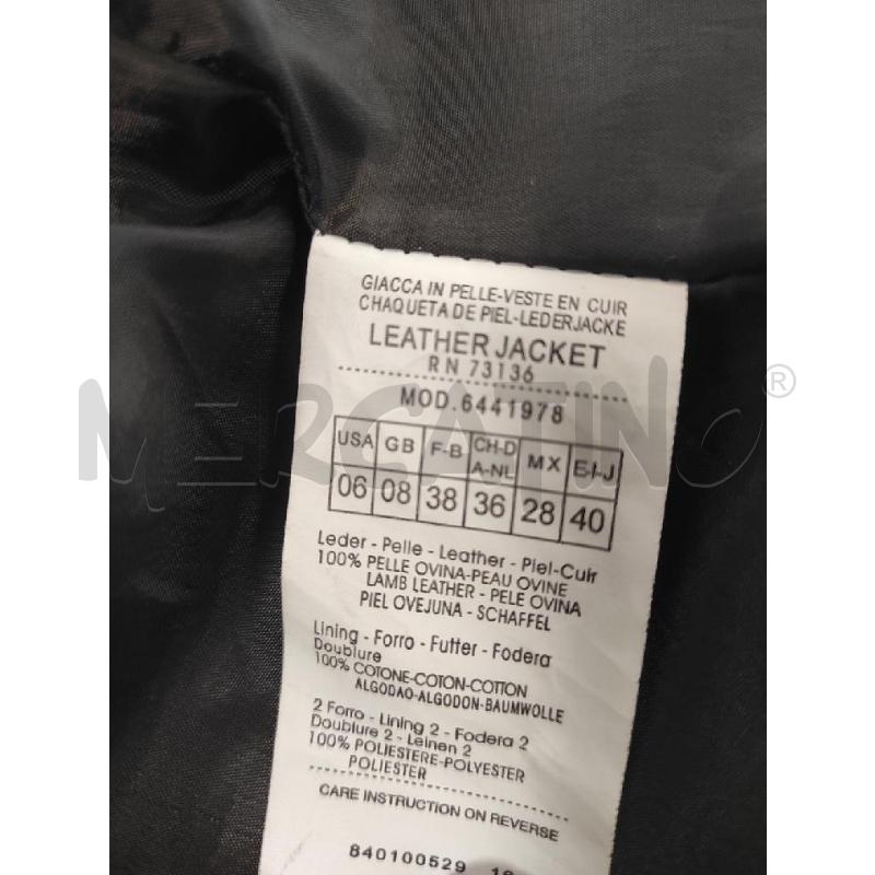 GIACCA PELLE DONNA MAX & CO MARRONE PELLE TG 40 | Mercatino dell'Usato Salerno torrione 4