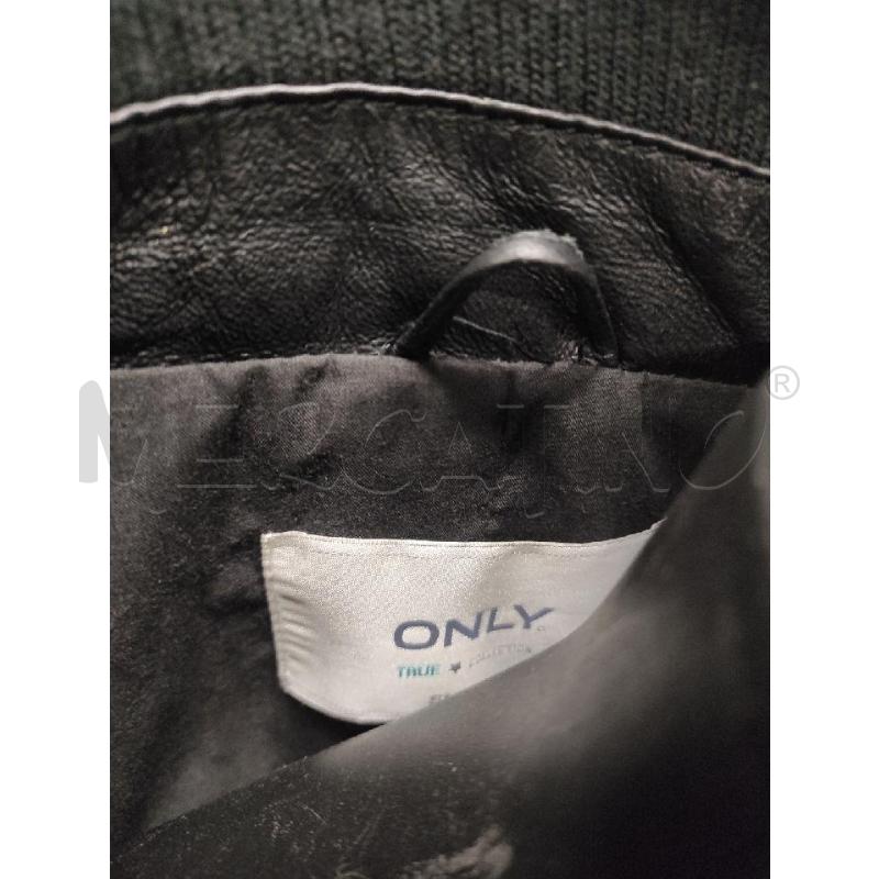 GIACCA PELLE DONNA ONLY CON COLLO LUNGO TG. S | Mercatino dell'Usato Salerno torrione 2