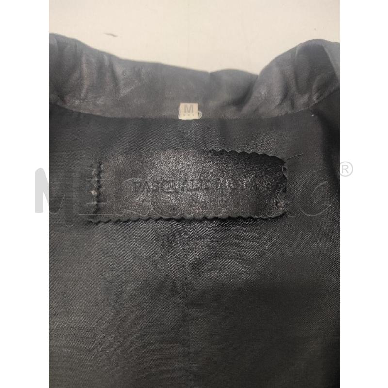 GIACCA PELLE DONNA PASQUALE MOLA NERO TG.M | Mercatino dell'Usato Salerno torrione 2