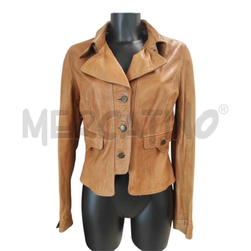 GIACCA PELLE DONNA SANDRO FERRONE MARRONCINO COGNAC TG. XXL | Mercatino dell'Usato Salerno torrione 1