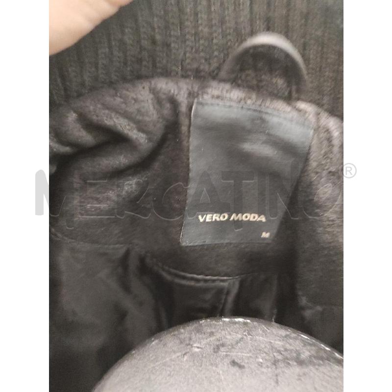 GIACCA PELLE DONNA VERO MODA NERA TG. M | Mercatino dell'Usato Salerno torrione 2