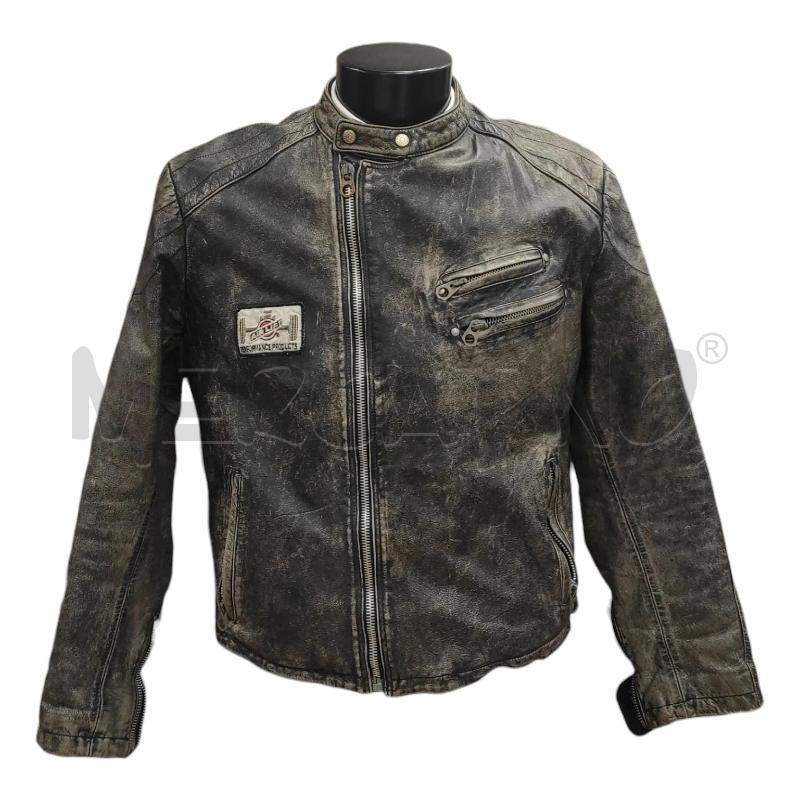 GIACCA PELLE UOMO GUESS GRIGIO MARTELLATO TG. L | Mercatino dell'Usato Salerno torrione 1
