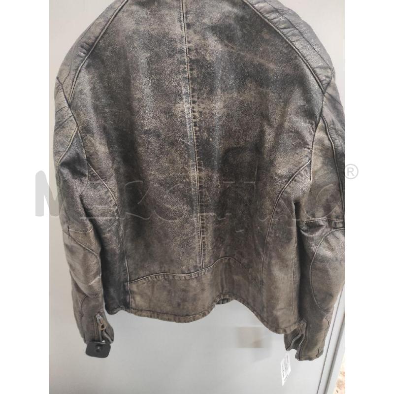 GIACCA PELLE UOMO GUESS GRIGIO MARTELLATO TG. L | Mercatino dell'Usato Salerno torrione 4