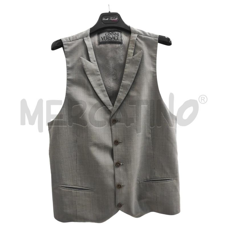 GILET UOMO GIANNI VERSACE GRIGIO TG. 48  | Mercatino dell'Usato Salerno torrione 1