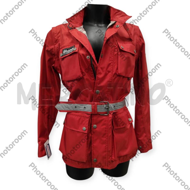 GIUBBINO DONNA BELSTAFF ROSSO TG. 14A | Mercatino dell'Usato Salerno torrione 1