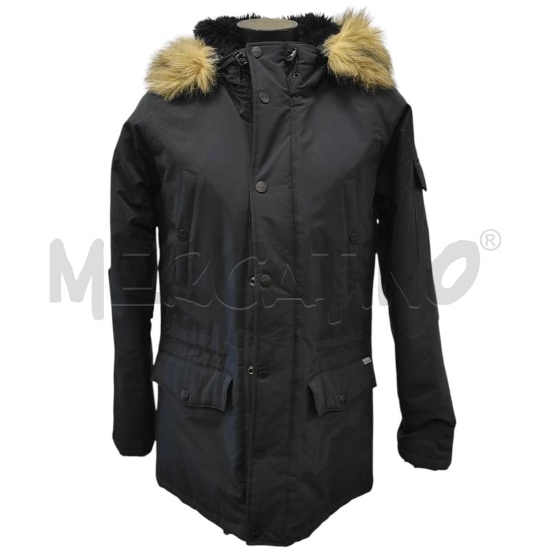 GIUBBINO DONNA CARHARTT BLU PELLICCIOTTO SU CAPPUCCIO TG. S  | Mercatino dell'Usato Salerno torrione 1