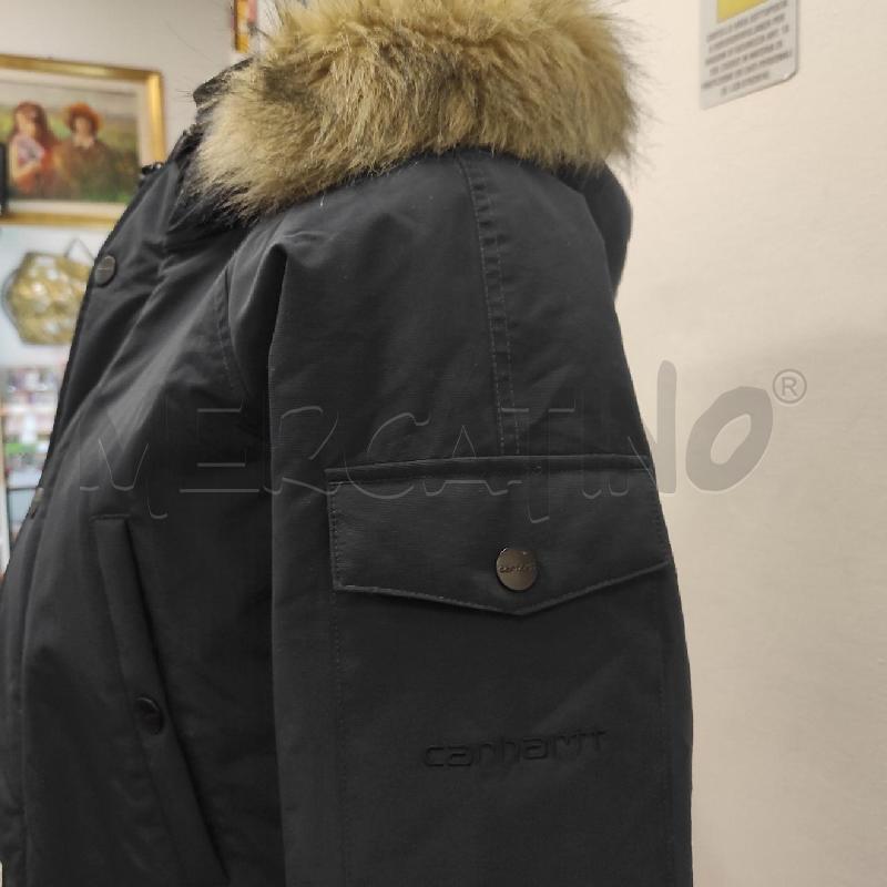 GIUBBINO DONNA CARHARTT BLU PELLICCIOTTO SU CAPPUCCIO TG. S  | Mercatino dell'Usato Salerno torrione 3