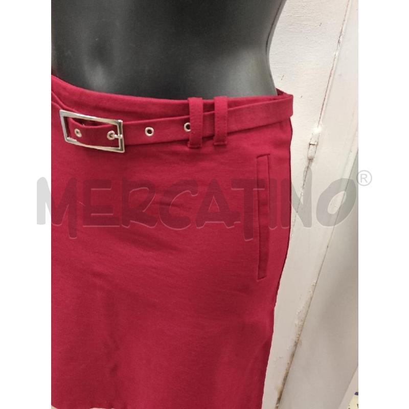 GONNA CAMOMILLA BORDEAUX TG. 42 CON CINTURA | Mercatino dell'Usato Salerno torrione 2