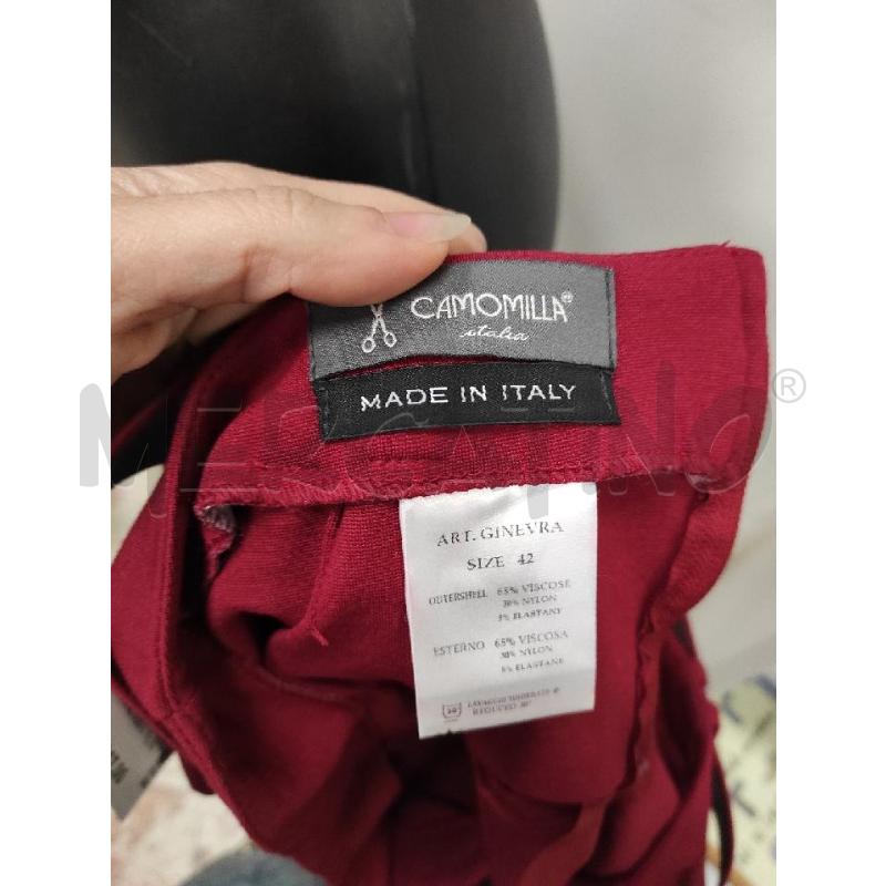 GONNA CAMOMILLA BORDEAUX TG. 42 CON CINTURA | Mercatino dell'Usato Salerno torrione 3