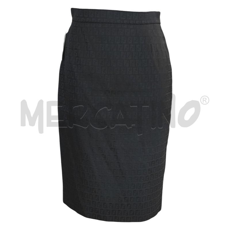 GONNA FENDI NERA LUNGA ZUCCHINO TG. 44 | Mercatino dell'Usato Salerno torrione 1