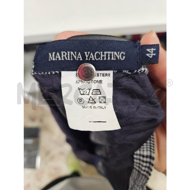 GONNA MARINA YACHTING QUADRI BIANCO NERO TG. 44 | Mercatino dell'Usato Salerno torrione 3