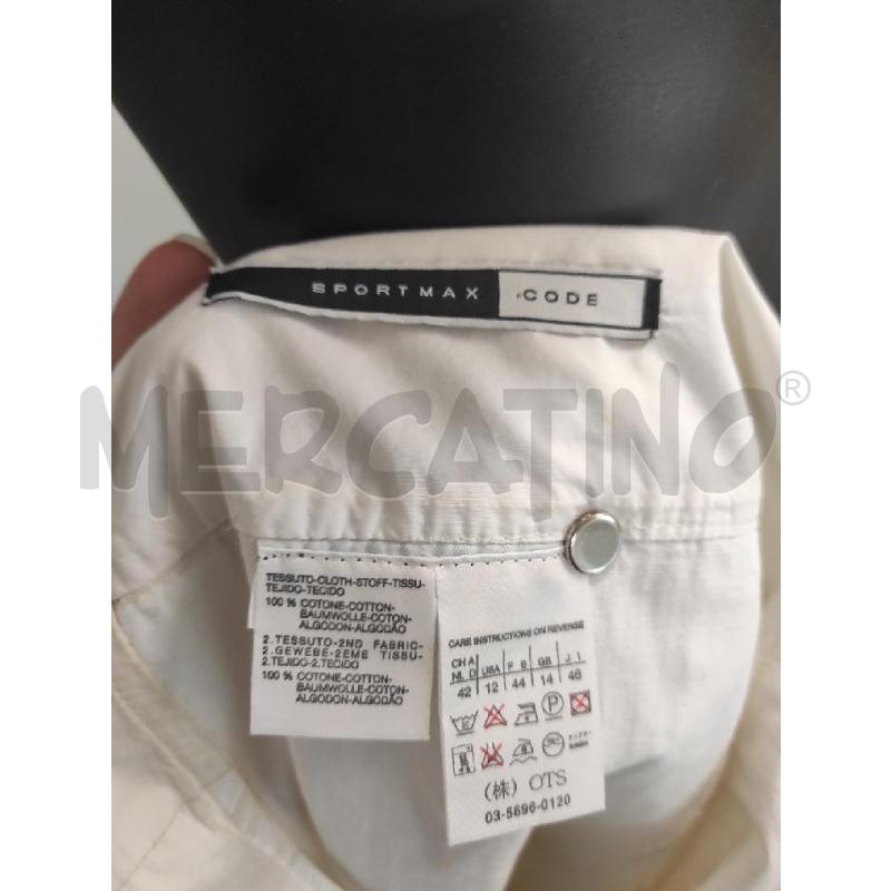 GONNA SPORTMAX BIANCA TG. 46 | Mercatino dell'Usato Salerno torrione 2