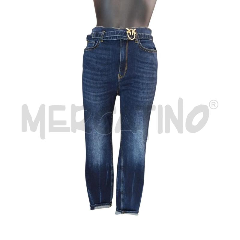JEANS DONNA PINKO TG. 42 CON CINTURINA DENIM LOGATA | Mercatino dell'Usato Salerno torrione 1