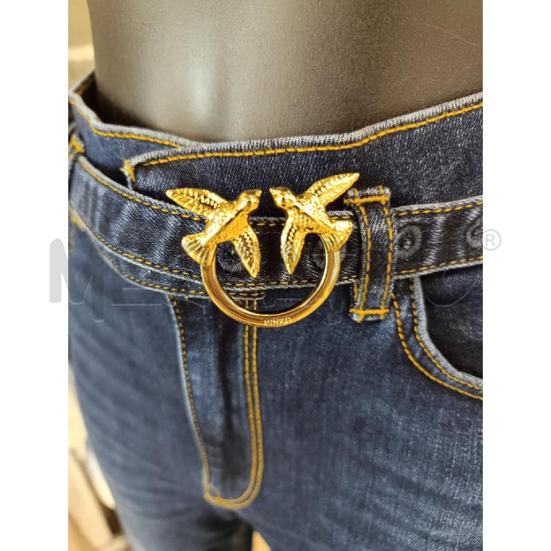 JEANS DONNA PINKO TG. 42 CON CINTURINA DENIM LOGATA | Mercatino dell'Usato Salerno torrione 2