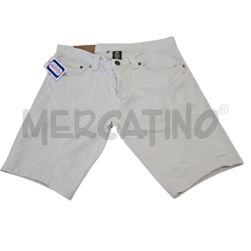 JEANS SHORTS UOMO DONDUP BIANCO DISTRESSED TG.34 | Mercatino dell'Usato Salerno torrione 1