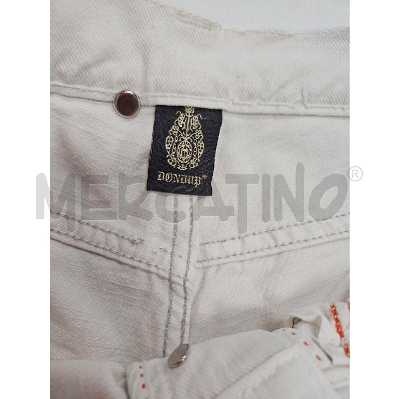 JEANS SHORTS UOMO DONDUP BIANCO DISTRESSED TG.34 | Mercatino dell'Usato Salerno torrione 4