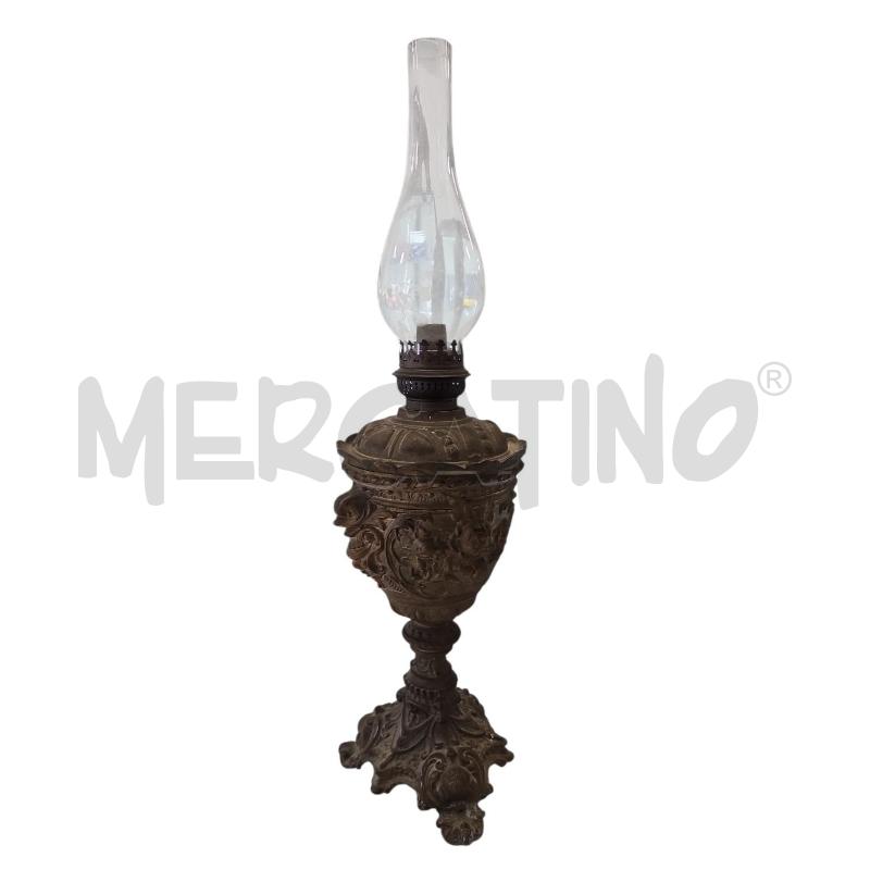 LAMPADA A OLIO INIZIO SECOLO PIEDE ROTTO | Mercatino dell'Usato Salerno torrione 1