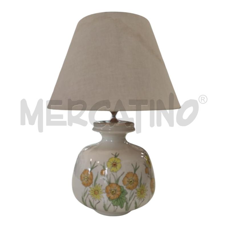 LAMPADA ERNESTINE BIANCA CON DECORO 919 | Mercatino dell'Usato Salerno torrione 1