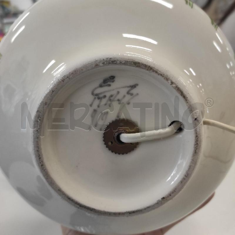 LAMPADA ERNESTINE BIANCA CON DECORO 919 | Mercatino dell'Usato Salerno torrione 3