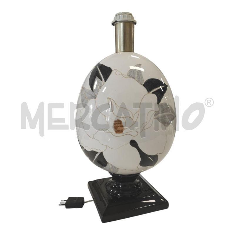 LAMPADA ERNESTINE BIANCA OVALE 45CM | Mercatino dell'Usato Salerno torrione 1