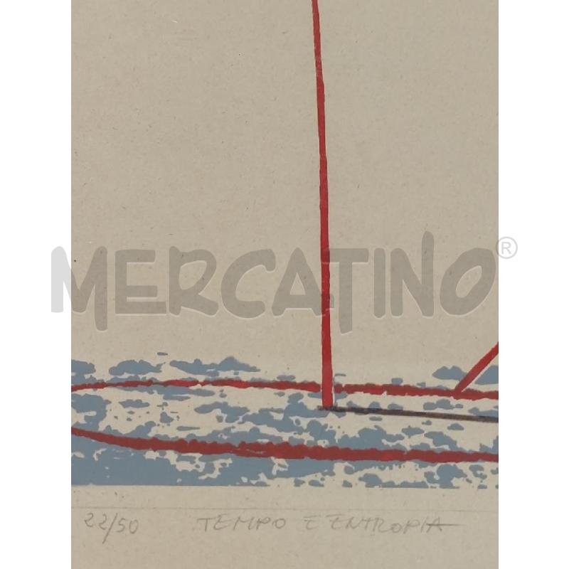 LITOGRAFIA FRANCO LONGO TEMPO ED ENTROPIA | Mercatino dell'Usato Salerno torrione 2