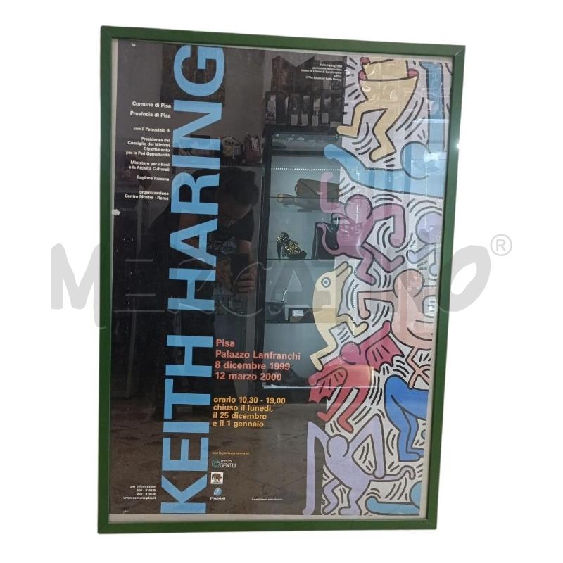 LOCANDINA KEITH HARING MOSTRA PISA 1999 2000 CON DIFETTI | Mercatino dell'Usato Salerno torrione 1