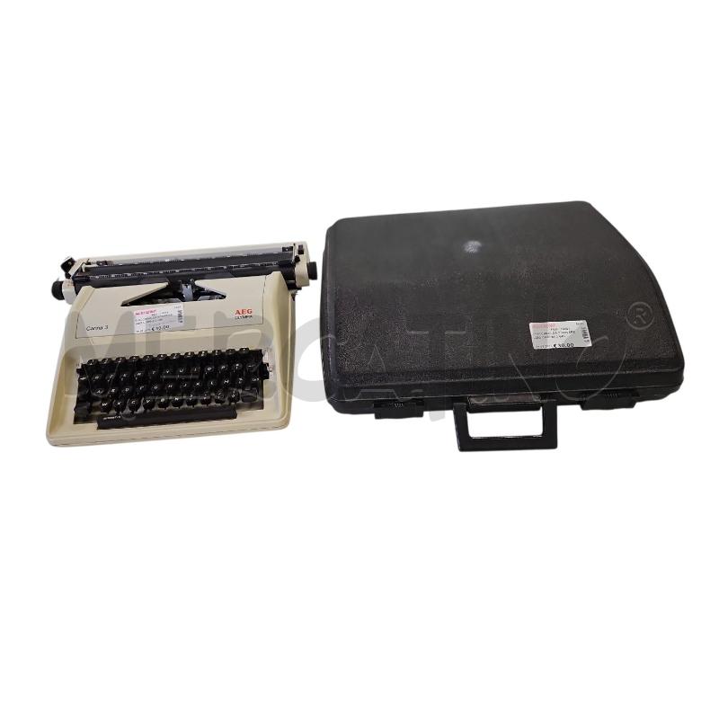 MACCHINA DA SCRIVERE AEG CARINA 3 GRIGIA CON CUSTODIA | Mercatino dell'Usato Salerno torrione 1