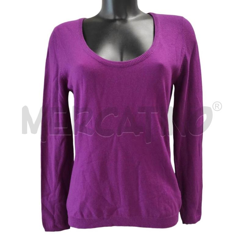 MAGLIA DONNA BRUNELLO CUCINELLI VIOLA CASHMERE TG. 42 | Mercatino dell'Usato Salerno torrione 1