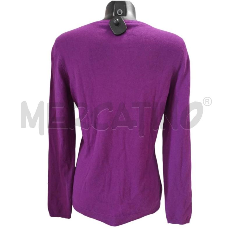 MAGLIA DONNA BRUNELLO CUCINELLI VIOLA CASHMERE TG. 42 | Mercatino dell'Usato Salerno torrione 2