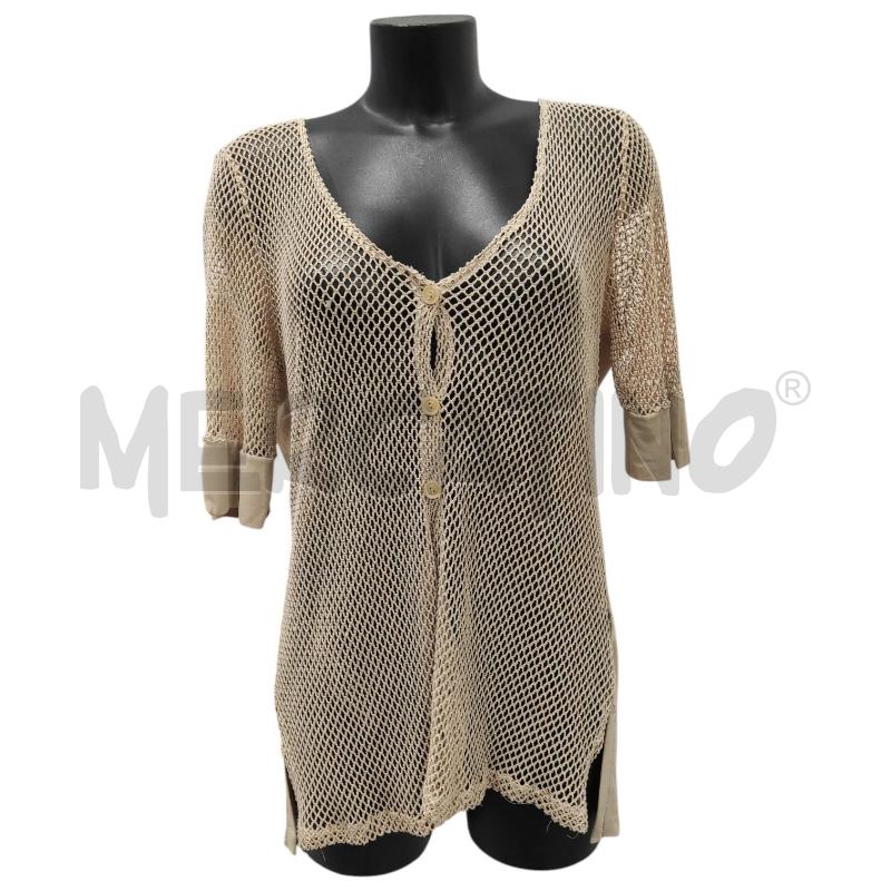 MAGLIA DONNA CAMOMILLA BEIGE TRAFORATO TG. XL | Mercatino dell'Usato Salerno torrione 1