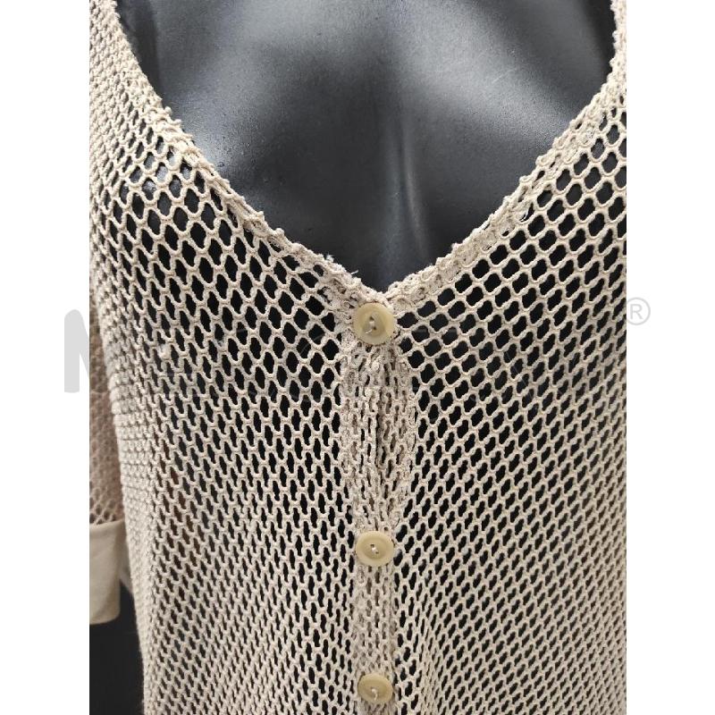 MAGLIA DONNA CAMOMILLA BEIGE TRAFORATO TG. XL | Mercatino dell'Usato Salerno torrione 3