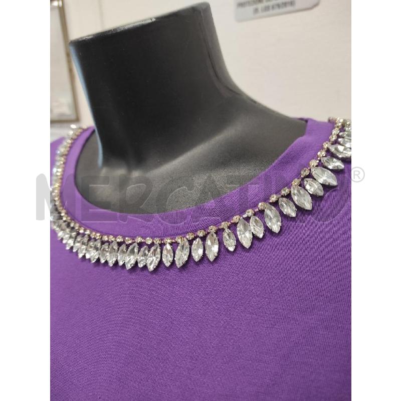 MAGLIA DONNA CAMOMILLA VIOLA CON STRASS TG.44 | Mercatino dell'Usato Salerno torrione 2