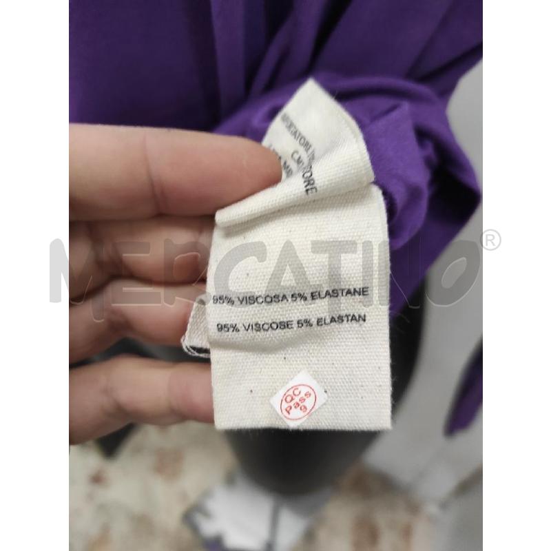 MAGLIA DONNA CAMOMILLA VIOLA CON STRASS TG.44 | Mercatino dell'Usato Salerno torrione 3