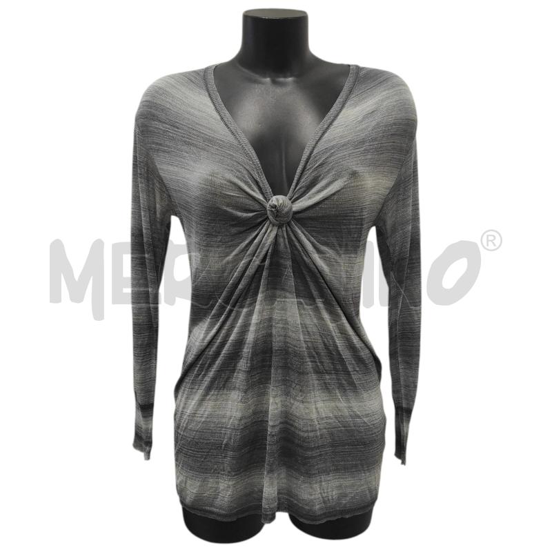 MAGLIA DONNA GUENDALINA GRIGIA A RIGHINE TG. 46 | Mercatino dell'Usato Salerno torrione 1