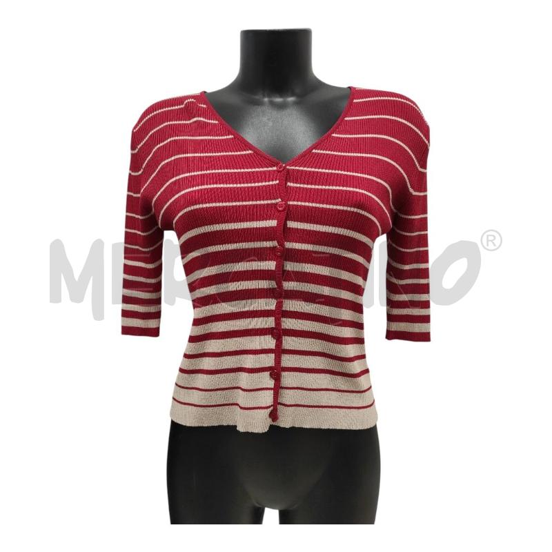 MAGLIA DONNA LUISA SPAGNOLI RIGHE ROSSE BIANCHE TG. 44 | Mercatino dell'Usato Salerno torrione 1