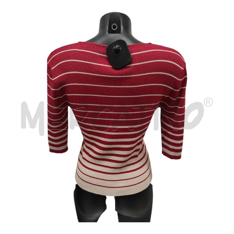 MAGLIA DONNA LUISA SPAGNOLI RIGHE ROSSE BIANCHE TG. 44 | Mercatino dell'Usato Salerno torrione 2