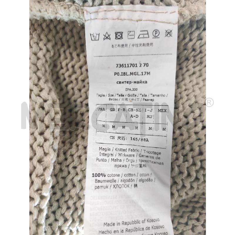 MAGLIA DONNA MARELLA BEIGE CON INSERTI TRAFORATI TG M | Mercatino dell'Usato Salerno torrione 4
